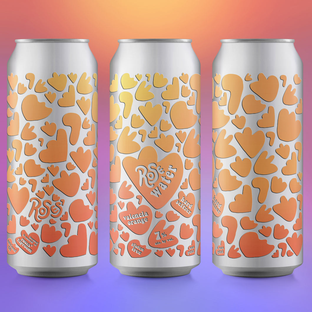 ROSE WATER Hard Seltzer with Valencia Orange 4-PACK